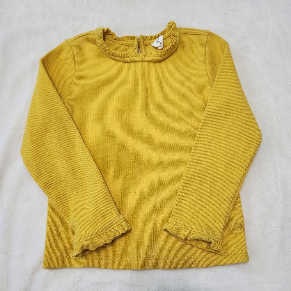 Baby Gap Ruffle Collared Long Sleeve Top